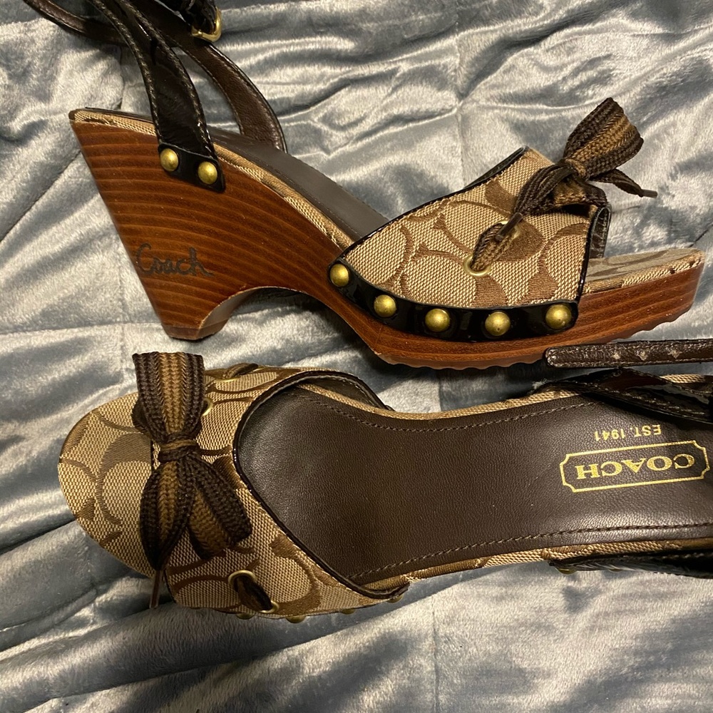 ✨Coach clog, open toe sandals✨